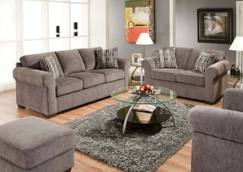 51240 Torilyn Sofa in Steel Tone Fabric by Acme w/Options [AMS-51240 Torilyn]