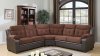 3025 Sectional Sofa in Chocolate & Cappuccino