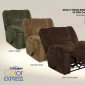 Choice of Color Fabric Hogan Modern Recliner