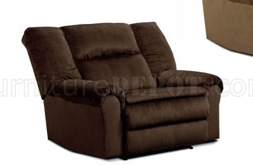 brown corduroy recliner