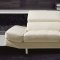 Aurora Sectional Sofa in White Leather Match