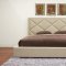 Palomar Platform Bed in Beige Linen Fabric - Wholesale Interiors