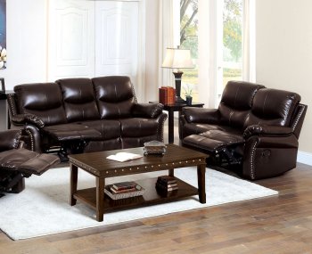 Dudhope Reclining Sofa CM6718 in Brown Leather Match w/Options [FAS-CM6718-Dudhope]