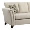 Campbell Sofa CM6095IV in Ivory Fabric w/Options