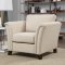 Campbell Sofa CM6095IV in Ivory Fabric w/Options