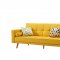 116 Sofa Bed Convertible in Yellow Fabric by ESF