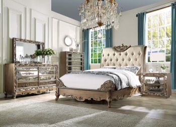 Orianne Bedroom 23790 in Champagne PU by Acme [AMBS-23790-Orianne]