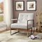 Sienna Loveseat & Chair Set CM-AC6262WH in Leatherette w/Options