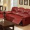 F6678 Motion Sofa in Burgundy Bonded Leather by Boss w/Options