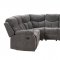 Kalen Motion Sectional Sofa 54135 in Gray Chenille by Acme