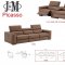 Picasso Power Motion Sofa in Caramel Leather by J&M w/Options