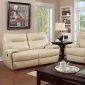 Binford CM6097IV Reclining Sofa in Ivory Leatherette w/Options