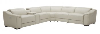 Nova Power Motion Sectional Sofa 6Pc in Silver Grey by J&M [JMSS-Nova Silver Grey 6pc]