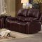 Haughton Reclining Sofa 8240 in Brown Leather by Homelegance