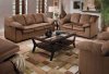 Jaguar Mocha Specially Treated Microfiber Sofa & Loveseat Set