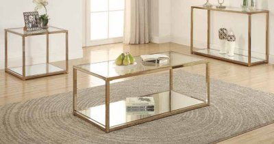 Cora 705238 Coffee Table 3Pc Set by Coaster w/Options