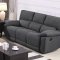 Hartville Motion Sofa 650254 in Grey Linen-Like Fabric - Coaster