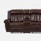 U2101B Motion Sofa Chocolate Bonded Leather by Global w/Options