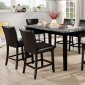 Philon 7Pc Counter Ht Dining Set CM3721PT in Black & Marble