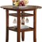 Tartys Counter Height Dining Set 3Pc 72535 in Cherry by Acme