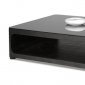 Cinder Square Coffee Table in Black Oak by Beverly Hills