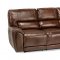 Clark Power Motion Sofa & Loveseat Cognac Leather Match