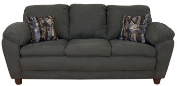 Sage Fabric Modern Sofa & Loveseat Set w/Optional Chairs [PMS-5550-Thunder]