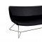 Hollywood Sofa in Black Leatherette by J&M w/Options