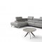 Mood Power Reclining Sectional Sofa in Grey Leather by J&M