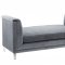 Naomi Loveseat TOV-CL11 in Grey Velvet Fabric by TOV Furniture