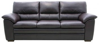 Merlot Full Italian Leather Modern Sofa & Loveseat Set w/Options [CHFS-FL-Tyler]