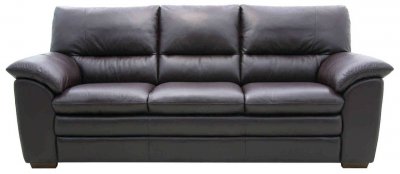 Merlot Full Italian Leather Modern Sofa & Loveseat Set w/Options