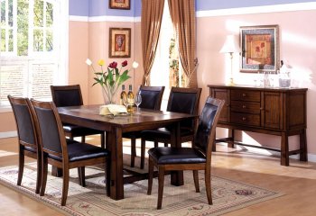 CM3590T Living Stone I Dining Table in Tobacco Oak w/Options [FADS-CM3590T Living Stone I]