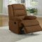 Chocolate Fabric Modern Reclining Sofa & Loveseat Set w/Options