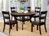 Juniper 5Pc Dinette Set CM3162DK-RT in Dark Brown & Dark Oak