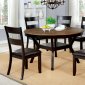 Juniper 5Pc Dinette Set CM3162DK-RT in Dark Brown & Dark Oak