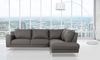 Primrose Sectional Sofa 1829 in Grey Eco-Leather by VIG [VGSS-1829 Primrose Grey]