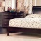 Rich Cappuccino Contemporary 5 Pc Bedroom Set with Platform Bed