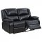 Camila Motion Sofa & Loveseat 610244 Black by Coaster w/Options