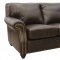 Mason Sofa & Loveseat Set in Arabica Finish by Luke Leather