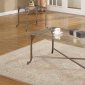 Antique Bronze Metal Frame Stylish 3PC Coffee Table Set