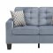 Latana Sofa & Loveseat 9957GY in Gray Fabric by Homelegance