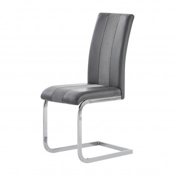 D915DC Set of 4 Dining Chairs in Light & Dark Grey by Global [GFDC-D915DC Light Gray Dark/Gray]