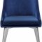 Karina Dining Chair 784 Set of 2 Navy Velvet Fabric by Meridian