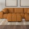 Camacho Sectional Sofa 503975 in Orange Fabric by Coaster