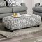 Verne Sofa SM8330 in Bluish Gray Linen-Like Fabric w/Options