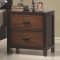 Oak & Cappuccino Two-Tone Finish Contemporary Bedroom w/Options