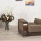 Modena Sectional Sofa in Chocolate Fabric by Casamode w/Options