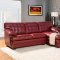 Brooks Sectional Sofa 9739 in Red Bonded Leather by Homelegance