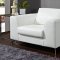 Angela Sofa & Loveseat in White Leather w/Options by Whiteline